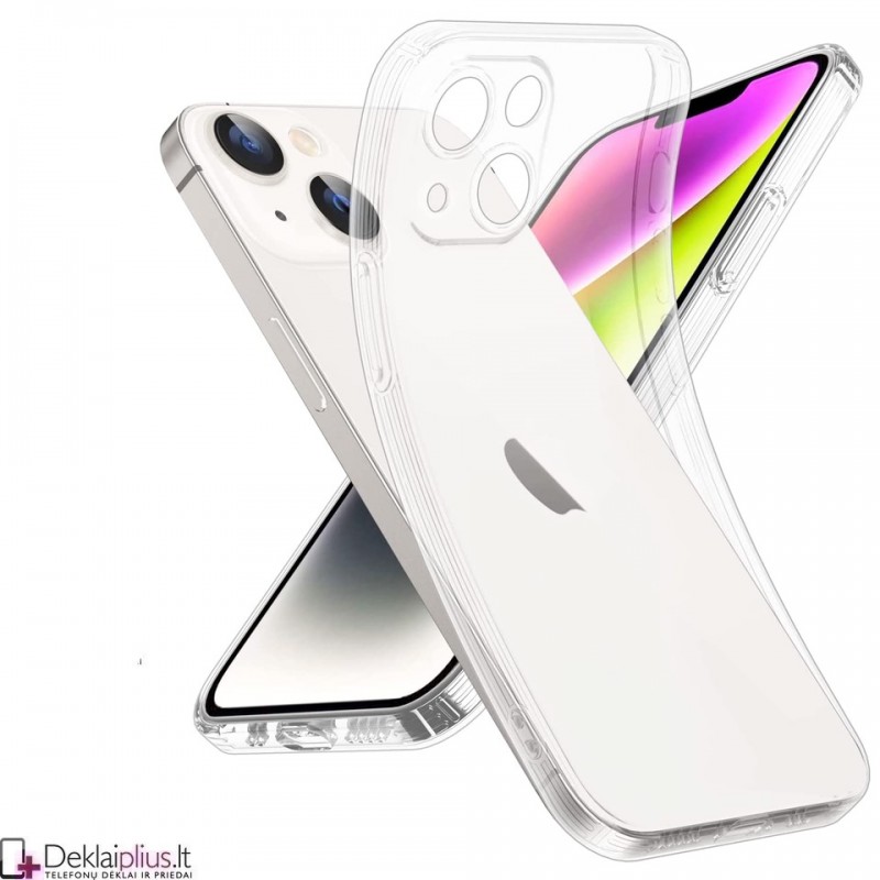 Silikoninis dėklas 2.0 mm storio - permatomas (Apple Iphone 14 Plus) Silikoninis dėklas 2.0 mm storio - permatomas (Apple Iphone 14 Plus)